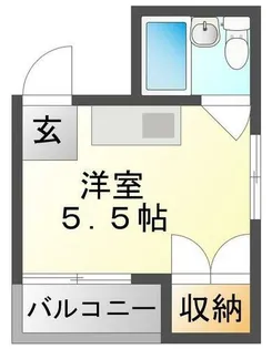 古川橋ハイツ【3階】の間取り