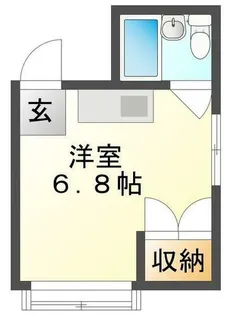 古川橋ハイツ【2階】の間取り