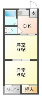 秀和第1ハイツ【4階】の間取り