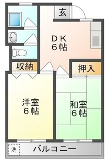 松吉マンション【2階】の間取り