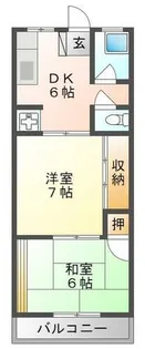 松吉マンション【2階】の間取り