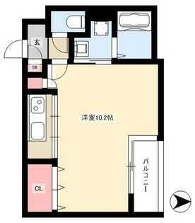 SPACE CUBE HONJIN【4階】の間取り