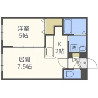 ノースパインハイム【4階】の間取り