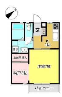 イースト フォー 三谷【202号室】の間取り