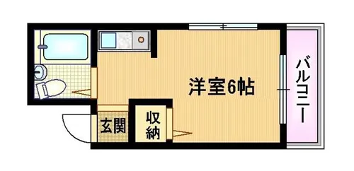 メゾン雄々【1階】の間取り