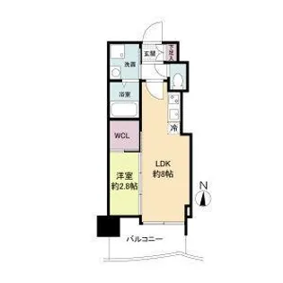 セレニテ日本橋プリエ【12階】の間取り