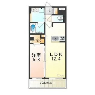 アラモード深井【5階】の間取り