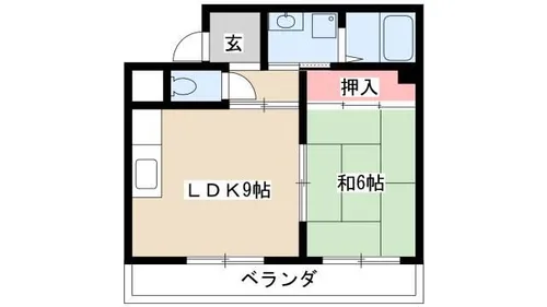 メゾン志賀【501S号室】の間取り