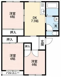 グレース矢作【1階】の間取り