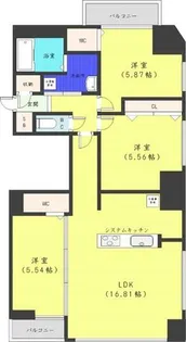 F022円山【3階】の間取り