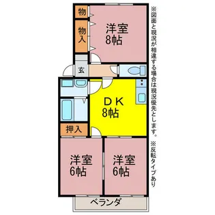 フレグランス南小向【B102号室】の間取り