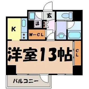 セントレイクセレブ徳川【7階】の間取り