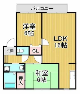 サンガーデン・ベルフラット【2階】の間取り