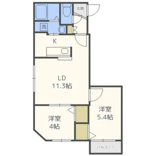 レジェーロ【4階】の間取り