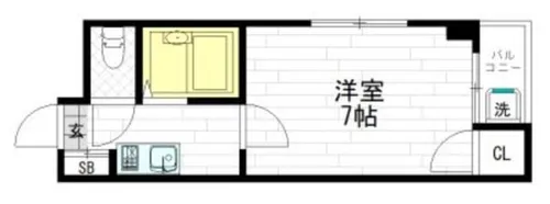 ジョイフル林寺【2階】の間取り