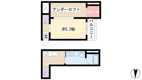 アドラブール新守山【1階】の間取り