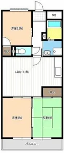 マルサンマンション【2階】の間取り