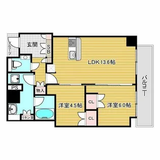 ザ・パークハウス神戸タワー【25階】の間取り