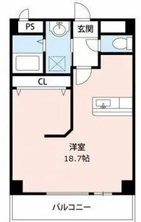 スカイコートマーヴィアイ【101号室】の間取り
