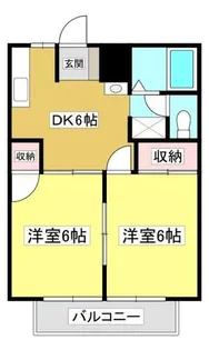 シティハイツ七穂【2階】の間取り