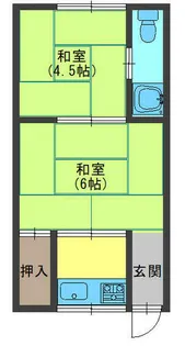 美保マンション【2階】の間取り