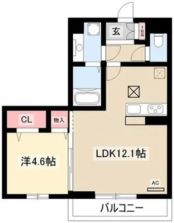 Branch千種【305号室】の間取り