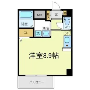 ラシーヌ天王寺【2階】の間取り