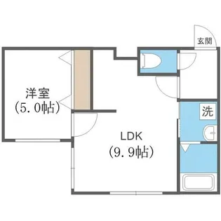 デイズ山鼻【2階】の間取り