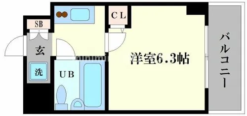 フォーリアライズ難波南ファーロ【902号室】の間取り