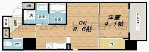 アザレア梅田【3階】の間取り