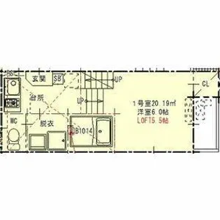 ハーモニーテラス長筬町Ⅱ【1階】の間取り