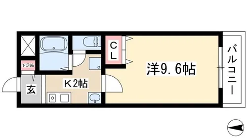 THE SQUARE【4階】の間取り