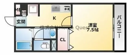 エクレール上小阪【2階】の間取り