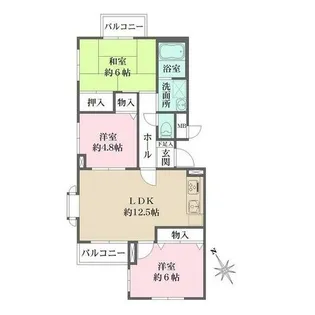 甲子園浦風町アーバンリズ【203号室】の間取り