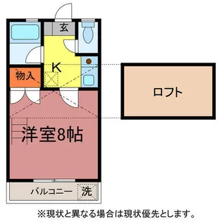 セザンヌ三本木【2階】の間取り