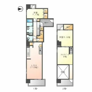 M’s Ark Hisaya-odori(エムズアーク)【13階】の間取り