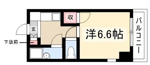 Pure Wing白鳥【3階】の間取り
