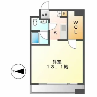 エルブ浄心【808号室】の間取り