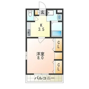 ハートフルOKA【1階】の間取り