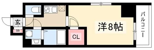 エスリード新栄グランラグジェ【5階】の間取り