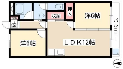 第2白鳳ビル【3階】の間取り