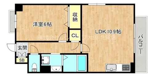 マルミーナ今里【5階】の間取り