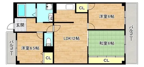 プレミール巽【4階】の間取り