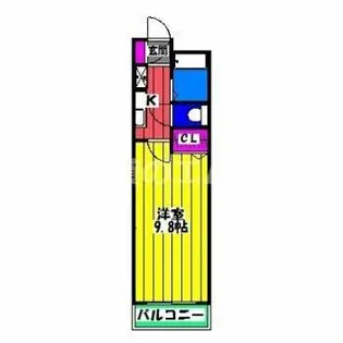 エランドール谷【405号室】の間取り