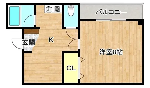スカイハイツITO【2階】の間取り