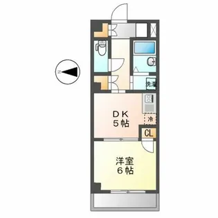 タウンM&E B棟【4階】の間取り