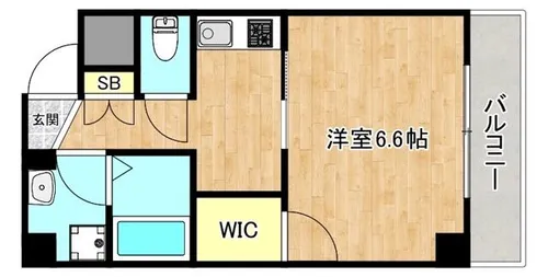 大阪府大阪市東成区大今里南1丁目【マンション】の間取り