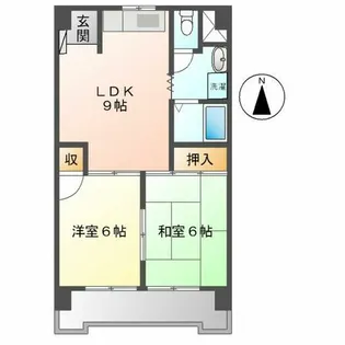 丸の内カジウラマンション【1101号室】の間取り