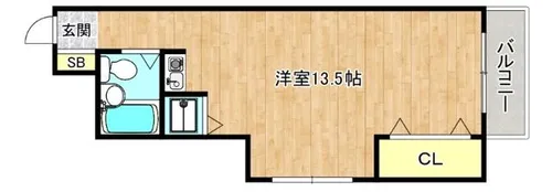 大阪府大阪市東成区大今里西3丁目【マンション】の間取り