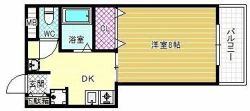 コーラルコート【3階】の間取り